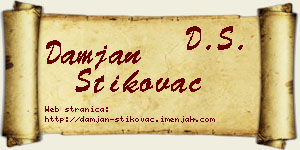 Damjan Štikovac vizit kartica